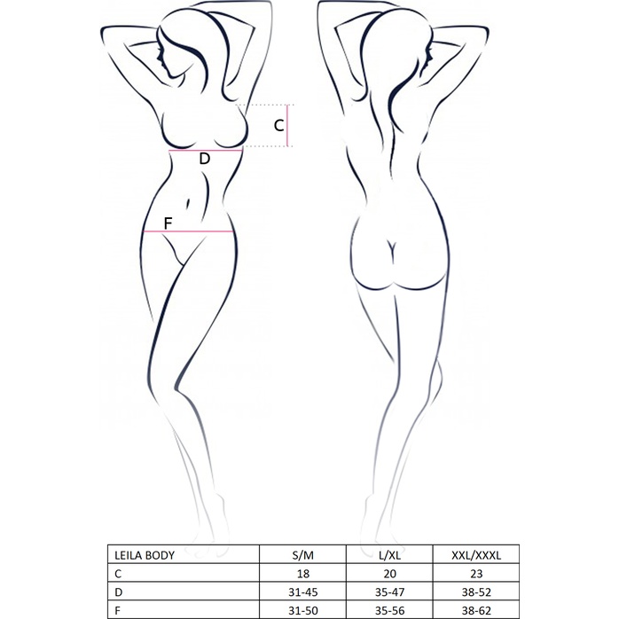 Пикантное боди Leila из эластичных лент с оборками. Фотография 6.
