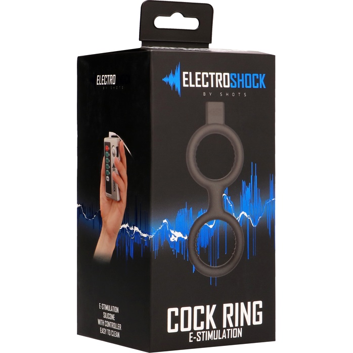 Кольцо с электростимуляцией E-Stimulation Cock Ring with Ballstrap - Electroshock. Фотография 3.