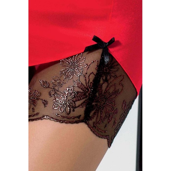 Облегающая сорочка Brida с кружевным лифом и вырезом на спинке. Фотография 3.