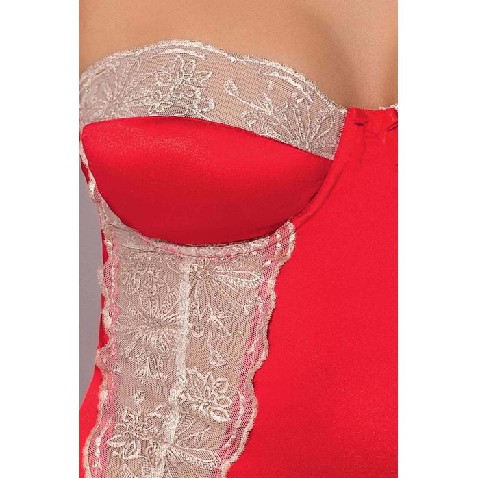 Облегающая сорочка Loraine с нежным кружевом и разрезами. Фотография 3.