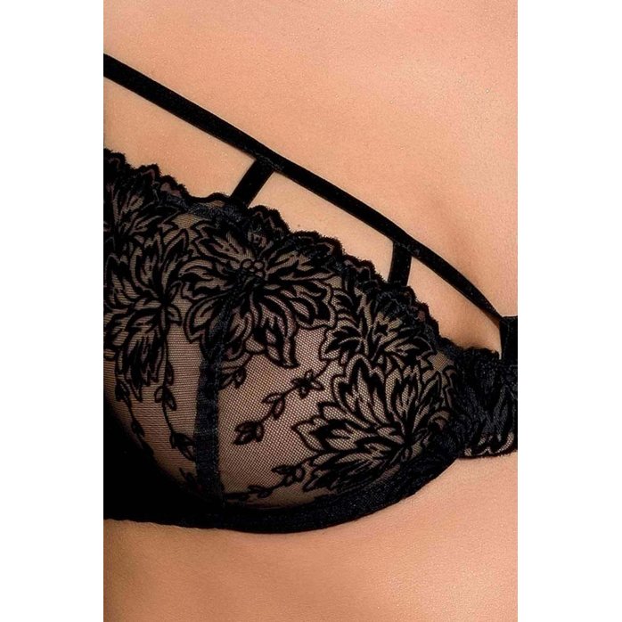 Сексуальный комплект с узором в виде цветов и веточек Haya. Фотография 3.