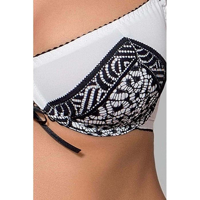 Комплект с контрастным кружевом Suelo. Фотография 2.