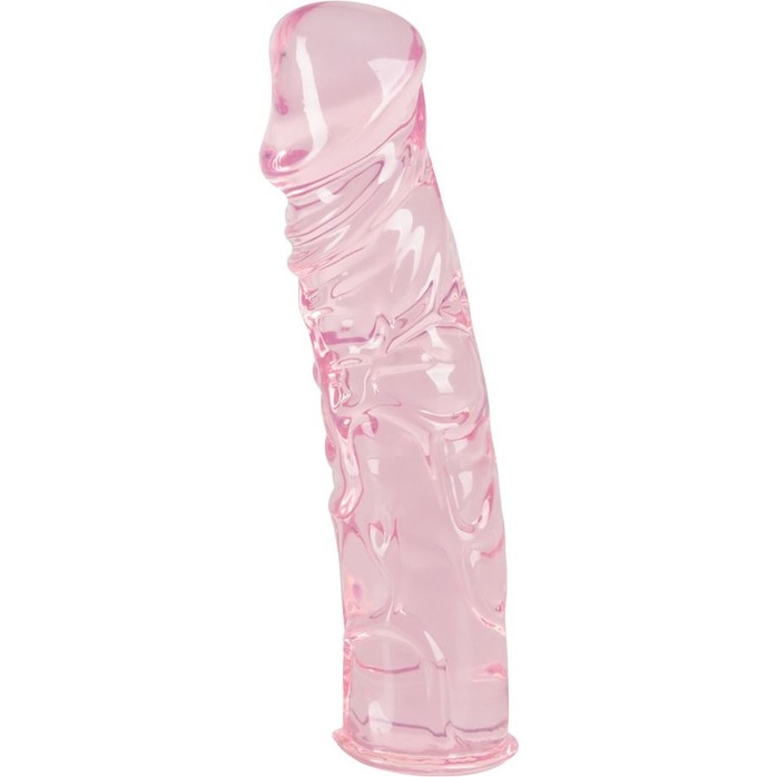 Нежно-розовый гелевый фаллоимитатор Rosy Quartz - 18 см