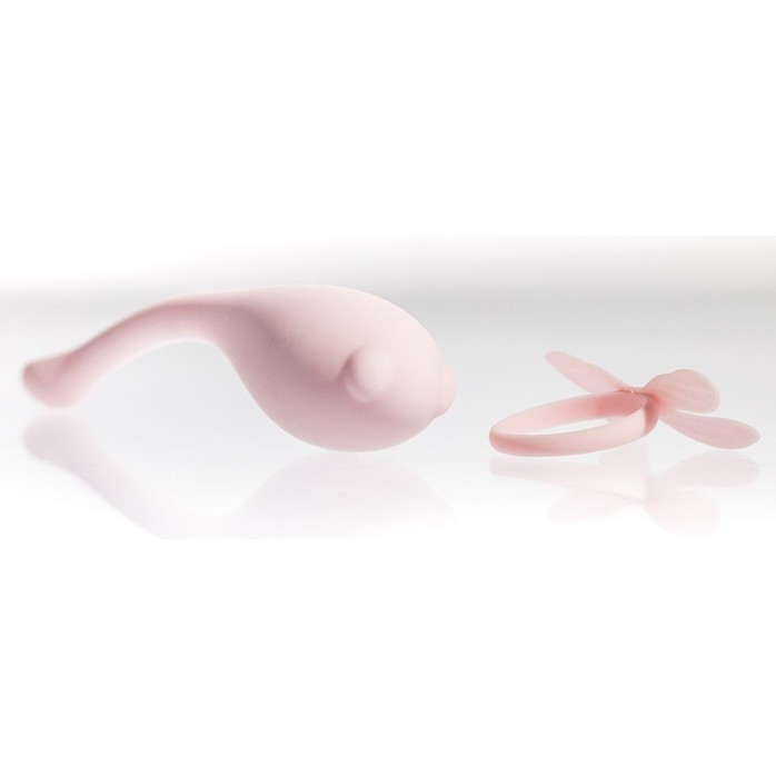 Розовый вибратор в форме стрекозы Liebelulla Rosa H с подогревом - 18 см. Фотография 4.