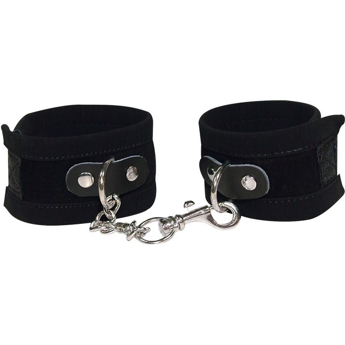Чёрные замшевые наручники Bad Kitty Fesseln - Bad Kitty