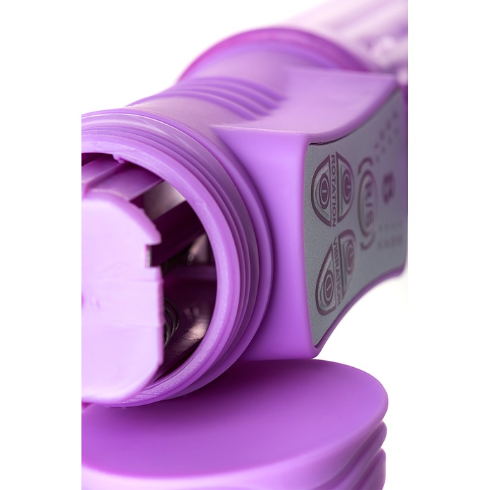 Фиолетовый хай-тек вибратор High-Tech fantasy с вращением бусин - 24,5 см. Фотография 9.