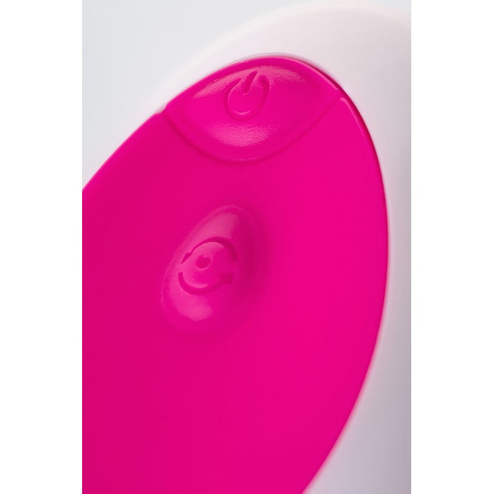 Розово-белое виброяйцо с пультом ДУ. Фотография 7.