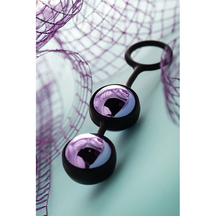 Фиолетово-черная вагинальные шарики TOYFA A-toys. Фотография 8.