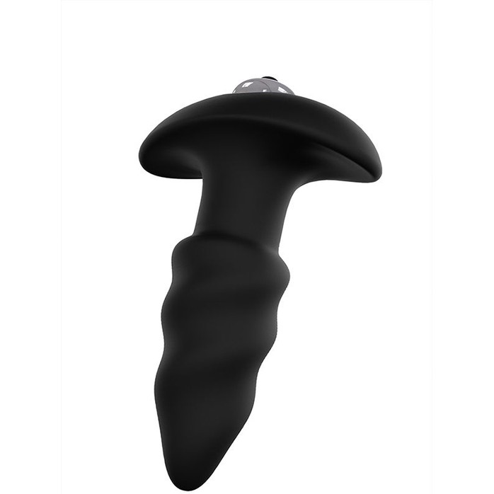Чёрная анальная втулка S-HANDE Lovearrow с вибрацией - 10 см