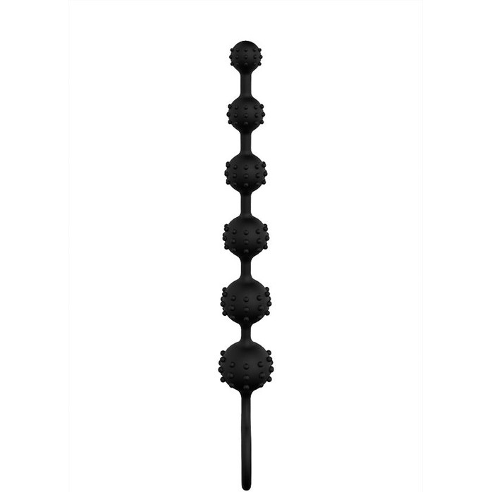 Чёрная анальная цепочка S-HANDE Toto - 22,6 см. Фотография 4.