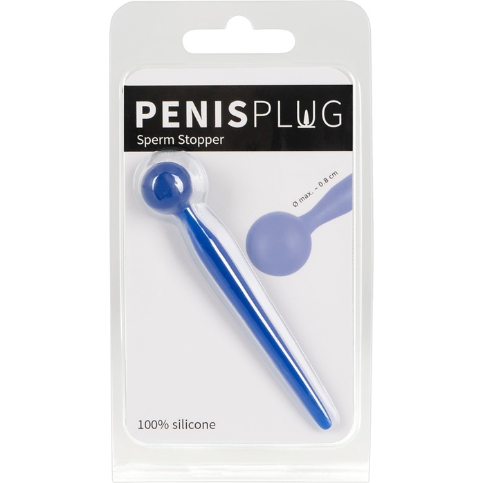 Синий уретральный стимулятор Penis Plug - 9,6 см - You2Toys. Фотография 5.