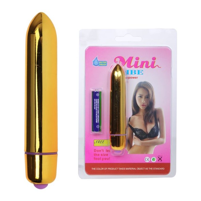 Золотистая водонепроницаемая вибропулька. Фотография 2.