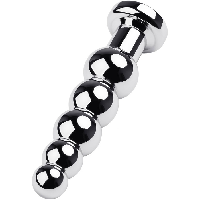 Анальная ёлочка с синим стразом TOYFA Metal - 13,7 см - Metal. Фотография 2.