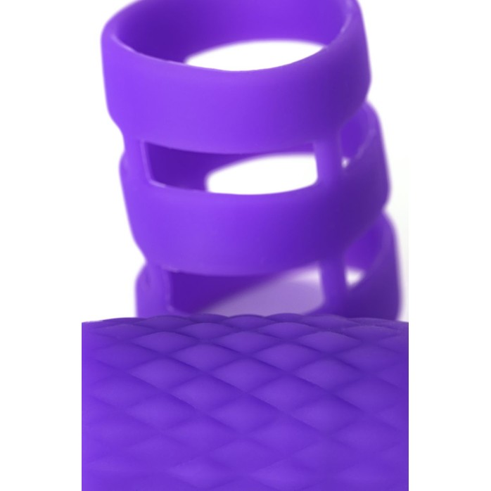 Фиолетовое эрекционное виброкольцо ADMA. Фотография 3.