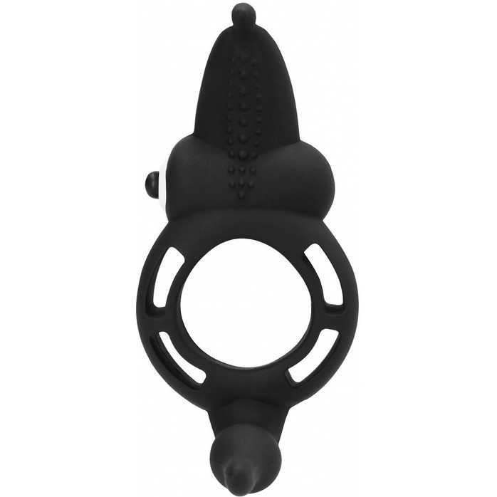 Чёрное эрекционное кольцо Superior Cock Ring - Shots Toys