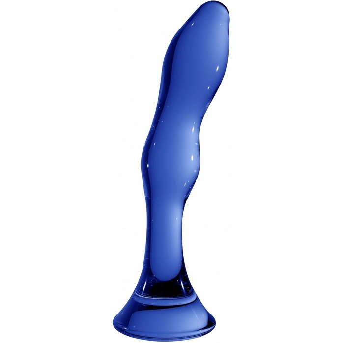 Синий стеклянный стимулятор Galant - 18 см - Chrystalino
