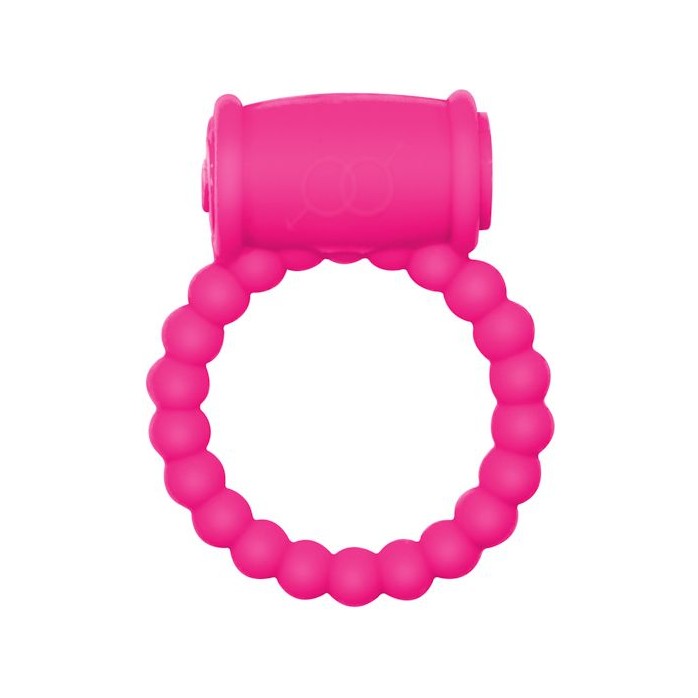 Розовое эрекционное кольцо Rings Drums - Rings!
