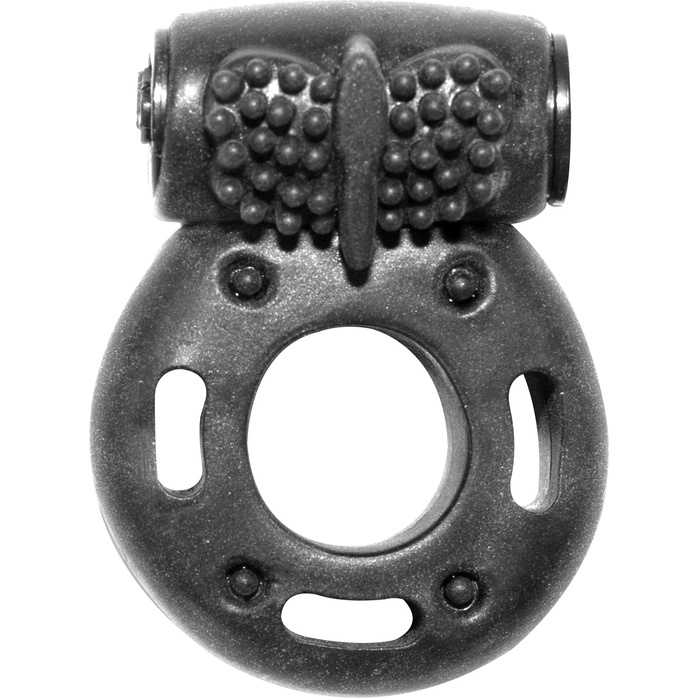 Черное эрекционное кольцо с вибрацией Rings Axle-pin - Rings!