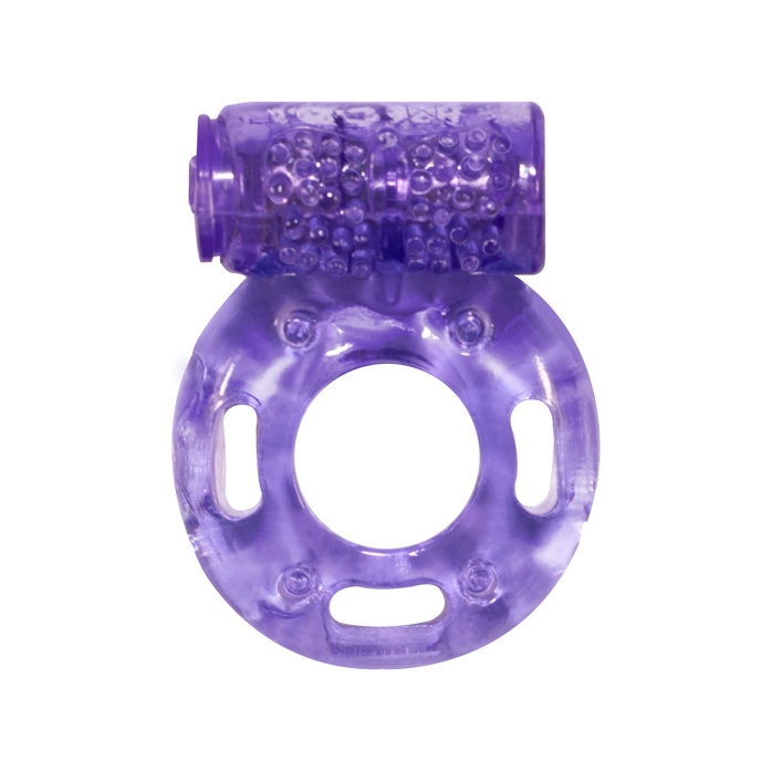 Фиолетовое эрекционное кольцо с вибрацией Rings Axle-pin - Rings!