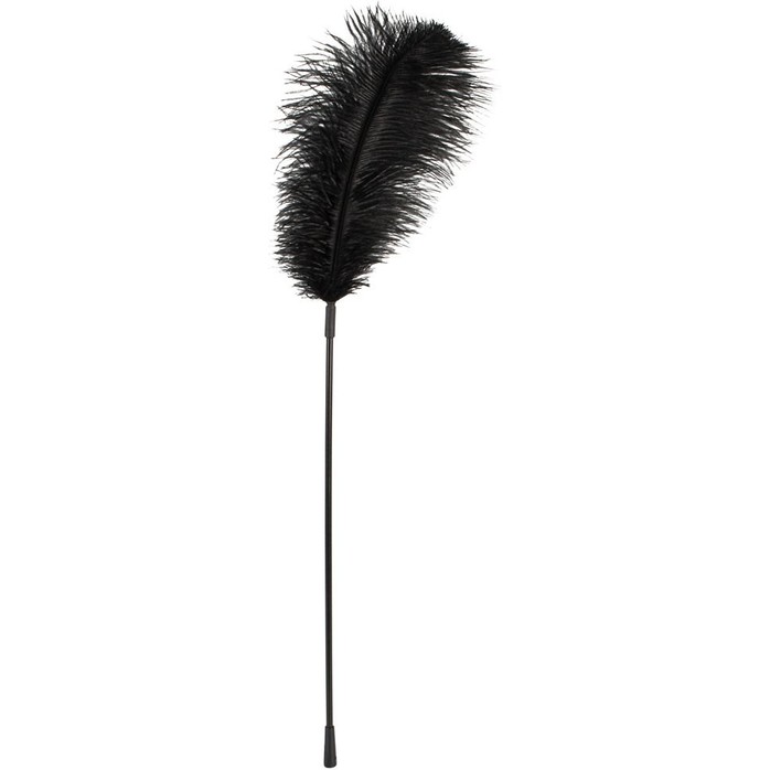 Чёрное перо на палочке - 70 см - Bad Kitty