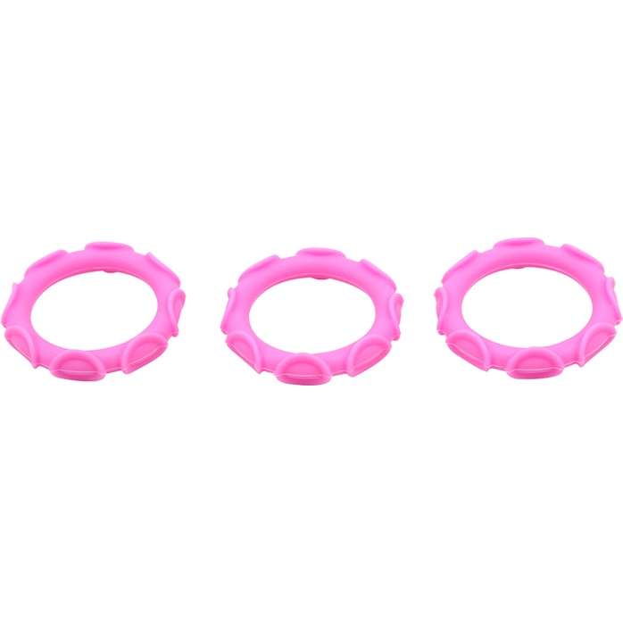 Розовое эрекционное кольцо из силикона Octopus Ring - M-Mello. Фотография 4.