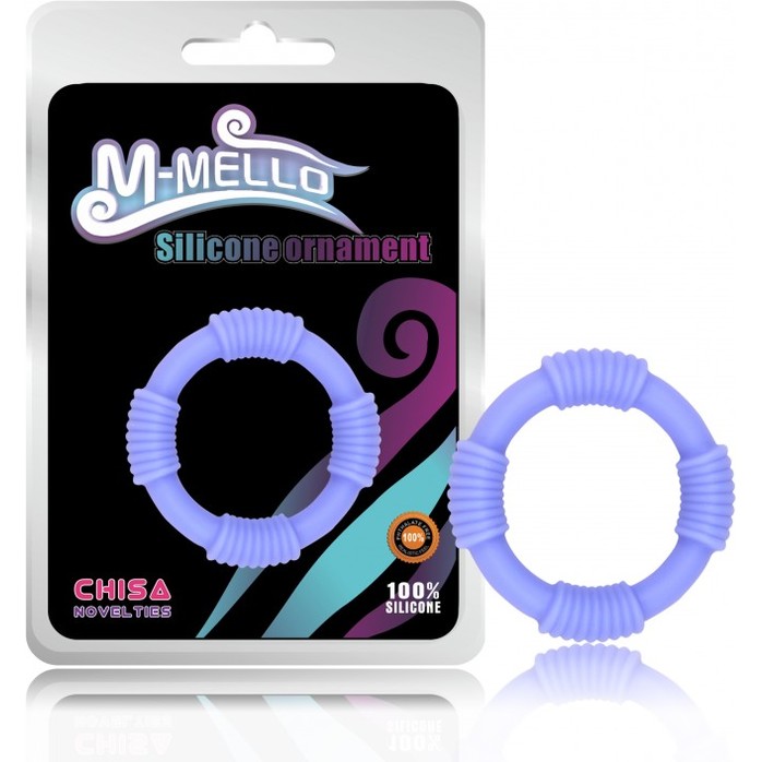 Сиреневое эрекционное кольцо Rope Ring из силикона - M-Mello