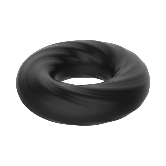 Чёрное эластичное эрекционное кольцо Super Soft - Crazy Bull. Фотография 3.
