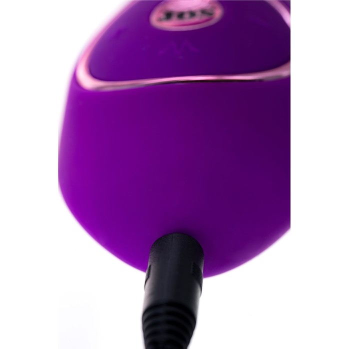 Фиолетовый вибратор с вакуумной стимуляцией клитора JUM - 21 см. Фотография 9.