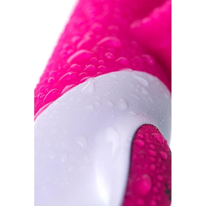 Розовый вибратор с клиторальным стимулятором ELLY с подогревом - 21,5 см. Фотография 10.