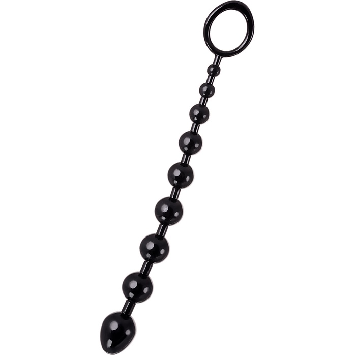 Черная анальная цепочка A-toys - 28,3 см
