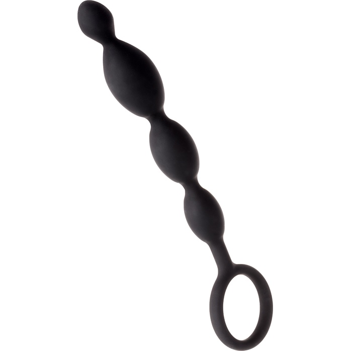 Анальная цепочка черного цвета A-toys - 19,5 см. Фотография 3.