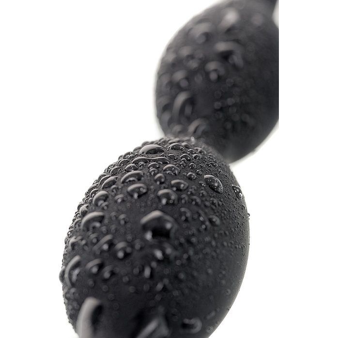Анальная цепочка черного цвета A-toys - 19,5 см. Фотография 8.
