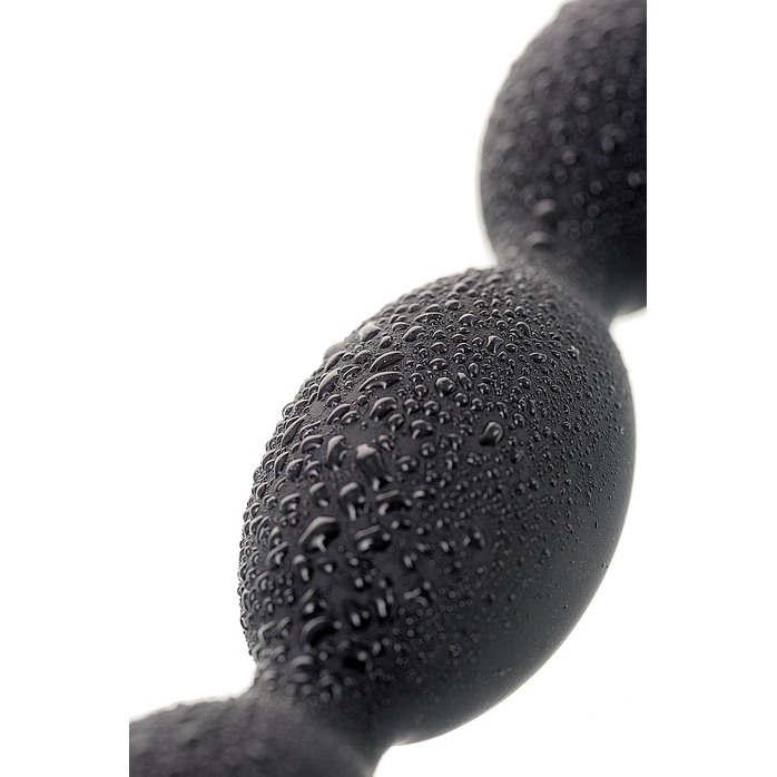 Черная анальная цепочка A-toys - 27,6 см. Фотография 7.