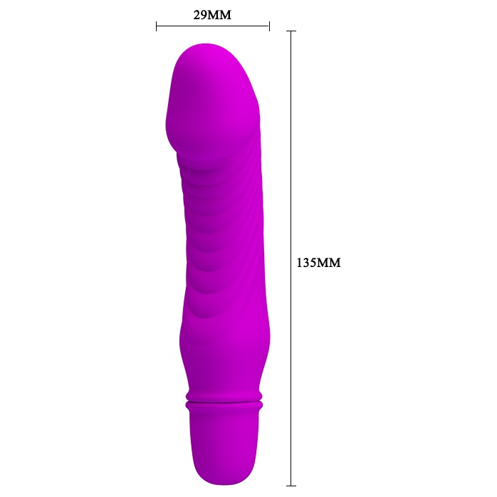 Фиолетовый мини-вибратор Stev -13,5 см - Pretty Love. Фотография 7.