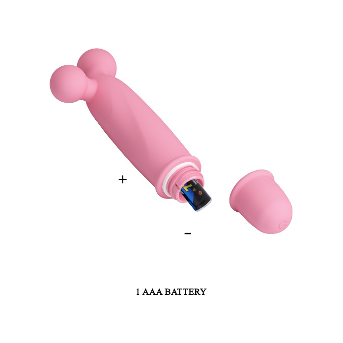Нежно-розовый вибратор Goddard со стимулирующими шариками - 11,8 см - Pretty Love. Фотография 6.