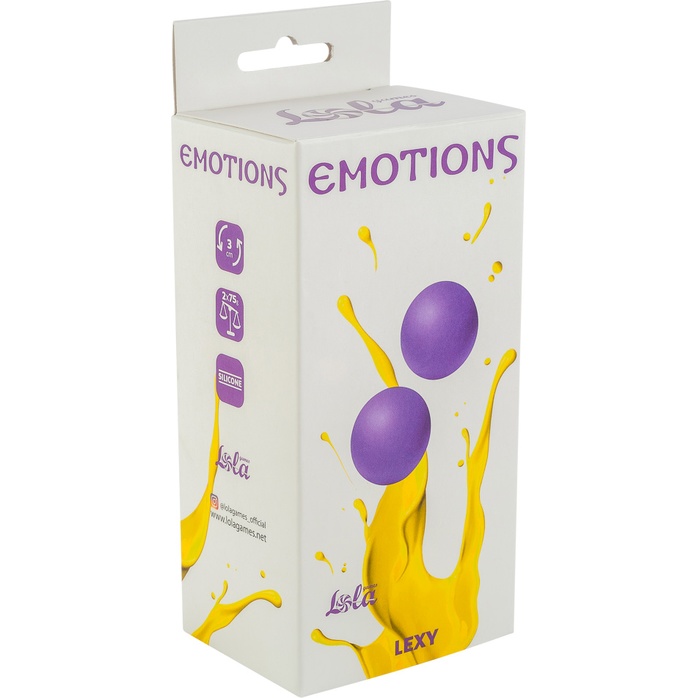 Фиолетовые вагинальные шарики без сцепки Emotions Lexy Large - Emotions. Фотография 2.
