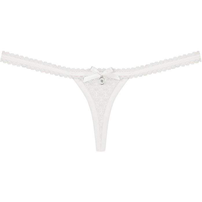Нежные полупрозрачные ажурные трусики-стринги - Sexy. Фотография 4.