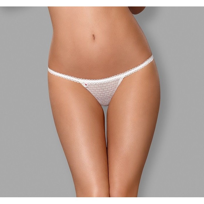 Нежные полупрозрачные ажурные трусики-стринги - Sexy