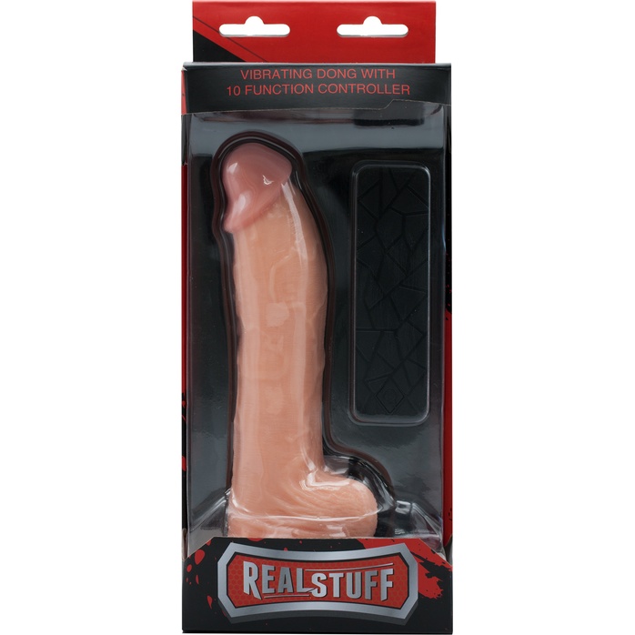 Телесный вибратор-реалистик на присоске REALSTUFF 6.5INCH VIBRATOR - 17 см - RealStuff. Фотография 2.