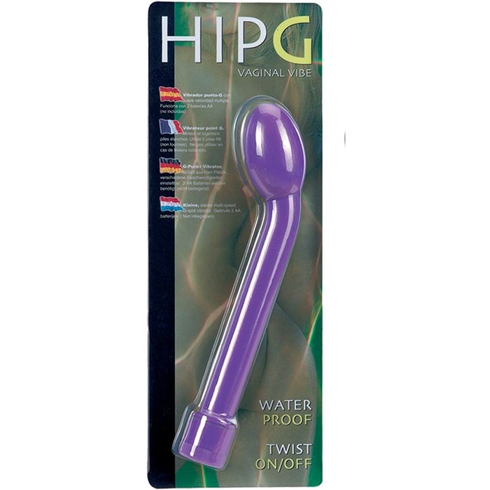 Фиолетовый вибростимулятор для G-точки HIP-G - 18,5 см. Фотография 3.