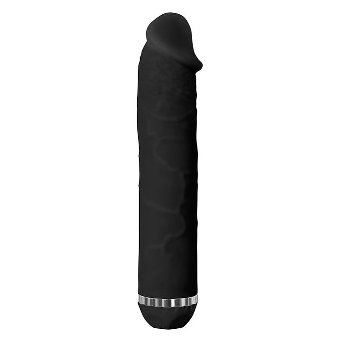 Чёрный водонепроницаемый вибратор PURRFECT SILICONE DELUXE 7.5INCH - 19 см - Purrfect Silicone