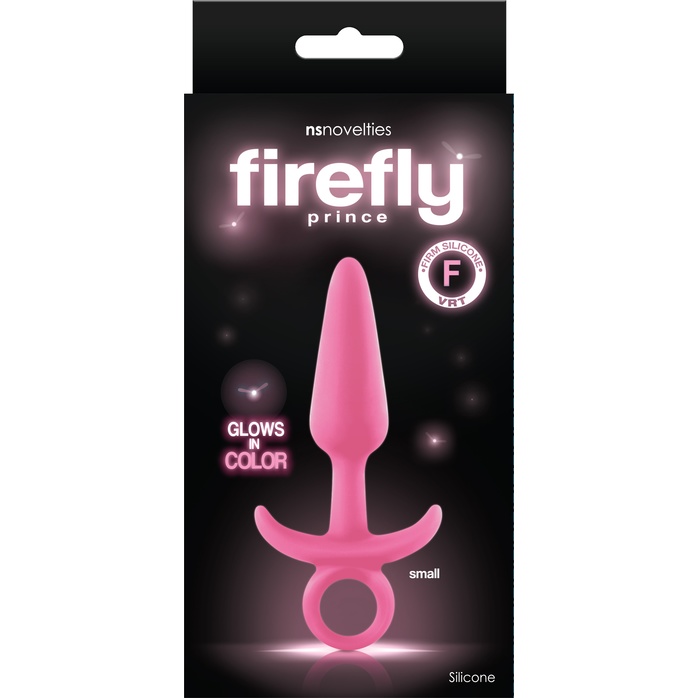Розовая анальная пробка Firefly Prince Small - 10,9 см - Firefly. Фотография 2.