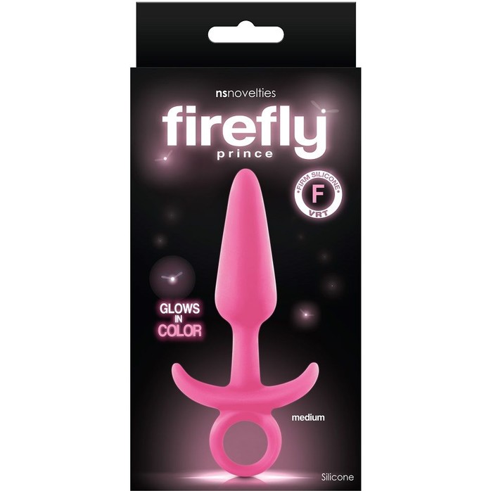 Розовая анальная пробка Firefly Prince Medium - 12,7 см - Firefly. Фотография 2.