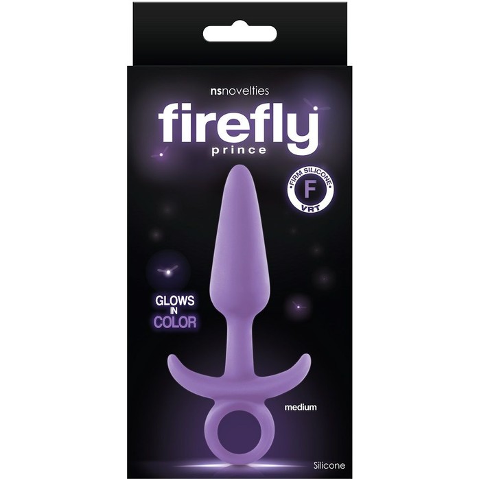 Фиолетовая анальная пробка Firefly Prince Medium - 12,7 см - Firefly. Фотография 2.