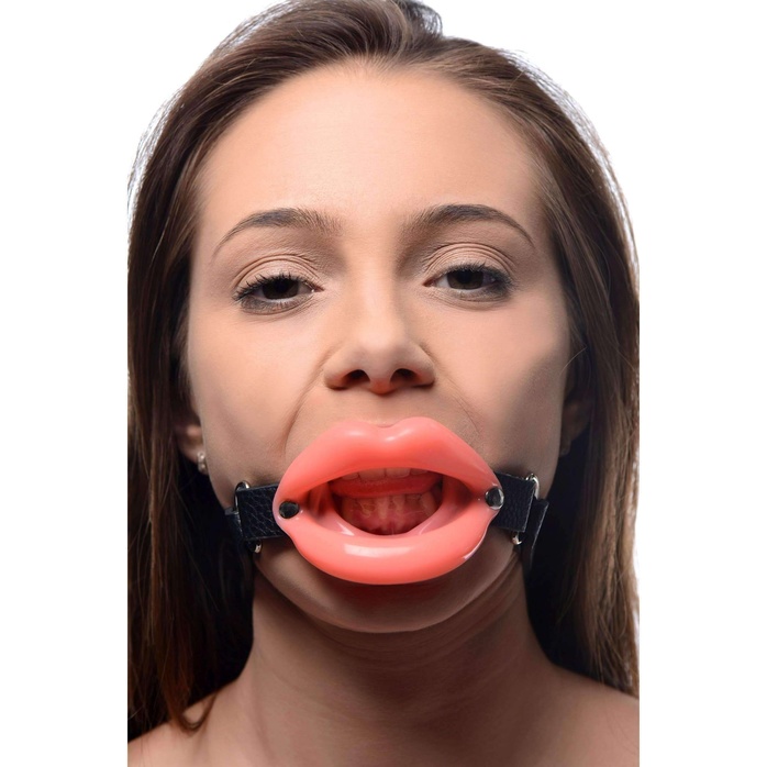 Кляп в форме губ Sissy Mouth Gag - Master Series. Фотография 4.