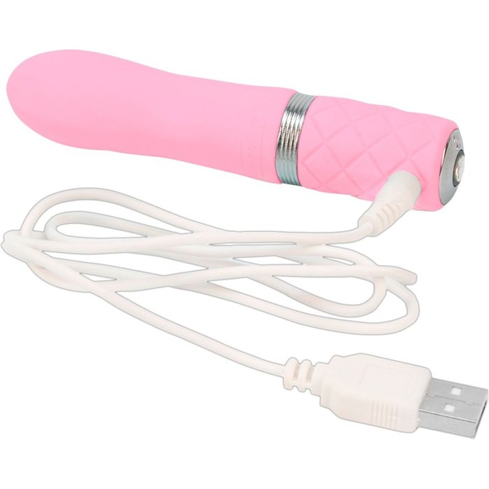 Розовый мини-вибратор Flirty - 11 см - Pillow Talk. Фотография 2.