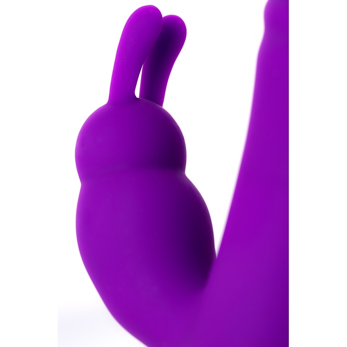 Фиолетовый вибратор JOS TATY с пульсирующими шариками - 21,5 см. Фотография 10.