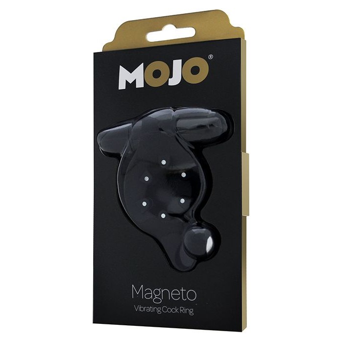 Чёрное эрекционное кольцо с магнитами MOJO MAGNETO - Mojo. Фотография 2.