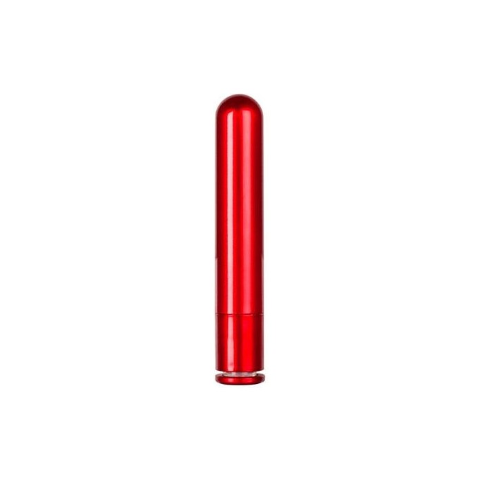 Красный гладкий вибратор METALLIX PETIT CORONA SMOOTH VIBRATOR - 11,5 см - Metallix