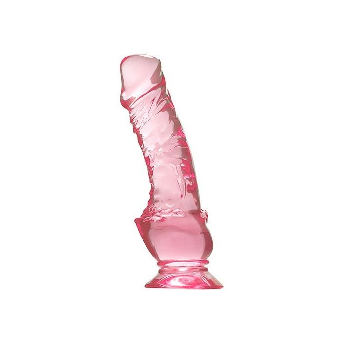 Розовый фаллоимитатор QUARTZ ROSY 7INCH PVC DONG - 18 см - Quartz